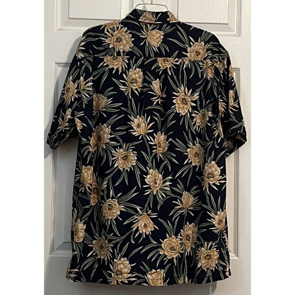 Cooke Street XL Camp Shirt Tropical Print Short Sleeve Pocket Side Vents XL - Picture 9 of 9